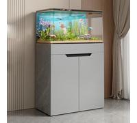 XRRJFYH Aquarium Cabinet, Fish Tank Stand, Reptile Tank Stand, Terrarium Table, 10-35 Gallon Breeder Tank Stand(Gray,60x40x75cm/24x16x30in)