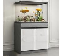 XRRJFYH Aquarium Table, Fish Tank Cabinet, Reptile Tank Stand, Terrarium Stand, 10-40 Gallon Breeder Tank Stand(White,60x40x75cm/24x16x30in)