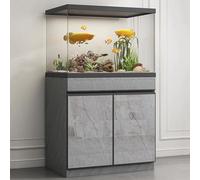 XRRJFYH Aquarium Table, Fish Tank Cabinet, Reptile Tank Stand, Terrarium Stand, 10-40 Gallon Breeder Tank Stand(Gray,60x35x75cm/24x14x30in)