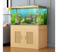 XRRJFYH Fish Tank Cabinet, Aquarium Stand, Terrarium Table, Reptile Tank Stand, Breeder Tank Cabinet, Turtle Tank Table(Natural,80x45x70cm/31x18x28in)