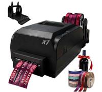 XRSMOU Digital Satin Ribbon Printer,Satin Ribbon Printing Machine,Foil Stamping Printing Machine,Two Models Available,for Gift Wrapping (four row)
