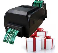 XRSMOU Satin Ribbon Printing Machine,4 Row Digital Ribbon Printer,with Ribbon Stand,Supports Multiple Ribbon Colors,for Present Wrapping