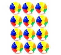 Xrten 12 Pack Multicoloured Beach Ball, Inflatable Beach Ball For Swimming Pool Bath Seaside Fun Toy -12 Inches