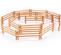 Xrten 40pcs Farm Fence Toys,Playset With Horse Paddock,Farm Barn Paddock Model Panel Accessories For Toddlers Kids Preschool Educational Gift Sets