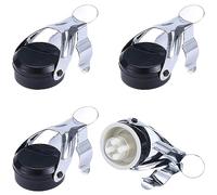 Xrten 4Pcs Champagne Stoppers,Stainless Steel Vacuum Sealed Wine,Leak-Proof and Bubble,Keep Fresh Suitable for Retaining Prosecco Bottle stoppers,Reusable Wine Saver