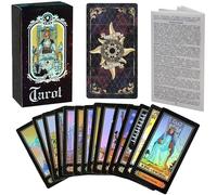 Xrten 78Pcs Deck Vintage Tarot Cards, Universal Vintage Divination Future Telling Game Card Set, Fate Forecasting Cards Game Set(English Instructions)