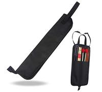Xrten Drum Stick Bag, Custodia Impermeabile 600D Per Bacchette, Con Tracolla Black