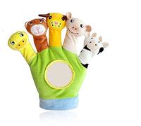 Xrten Educational Puppets Toy Glove Cartoon Animal Finger Baby Story Time Props Soft Educational Dolls Toys