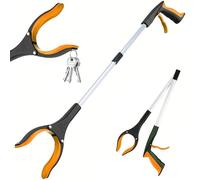Xrten Foldable Litter Picker Tool, Portable Trash Pick Up Gripper for Yard Beach Garden Cleaning