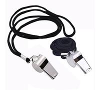 Xrten Professional Metal Whistle with Lanyard, Referee Whistle Stainless Steel Whistle (Black)