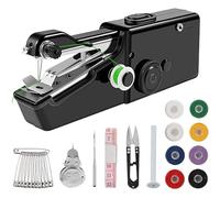 Xrten Sewing Machine, Mini Sewing Machine Handheld, with Sewing Accessories for Beginners Adult, Easy to Use and Fast Stitch Suitable for Clothes,Fabrics, Cutains,DIY Home Travel(Black)