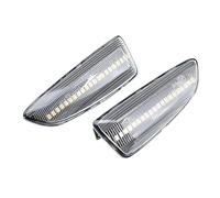 XRUKGUO Car Turn Signals 2x Car Side Marker Lights Dynamic LED Turn Signal For Opel For Vauxhall For Astra J K For Crossland X For Insignia B For Zafira Side Fender Lamp(White)