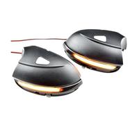 XRUKGUO Car Turn Signals Dynamic Blinker For VW For Passat B7 CC For Scirocco LED Turn Signal For EOS Light For Beetle 2011-2015 Side Mirror Indicator Arrow Flasher(Smoked black)
