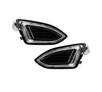 XRUKGUO Fog Light Assembly Front Bumper Fog Lamp Cover Frame Grille LED DRL Daytime Running Drive Light For Edge 2015 2016 2017 2018(Type C pair)