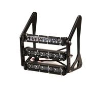 XRUKGUO For Grom MSX125 125SF Motorcycle Headlights 54W 12V 3400LM LED Modified Three-layer Front Fork Light Lamp 4 Color Bracket Motorcycle Headlight Front(Black Spot Beam)