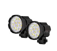 XRUKGUO For Motorcycle Fog Lights Additional Spotlights LED Light 12-80V Long High/Flash Farol Auxiliary Headlights Motorcycle Headlight Front(2pieces lamps)