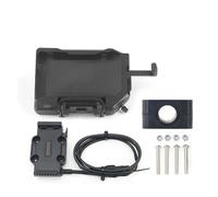 XRUKGUO Handlebar Phone Holder For R1250GS R1300GS F900XR F900R For All Motorcycle Wireless Charging 12mm 16mm 22mm Crossbar Roll Bar Phone Navigation Bracket Base(A Set - Black 16mm)