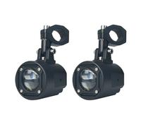 XRUKGUO Motorcycle Head Lamp Light Kit Motorcycle Headlight Fog Lights Led Auxiliary Driving Light Spotlight Headlamp Flashing Lamp High&Low Beam Tangent Moto(2pcs white white)