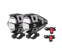 XRUKGUO U7 LED Motorcycle Headlight Spotlight Headlamp Fog Lights Spotlights For Mini Moto Auxiliary Driving Lamp Motorcycle Headlight Front(2Pieces White)