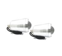 XRUKGUO Universal U2 Motorcycle LED Headlight Driving Fog Lamp Bulb Flash Light With Projector Lens Motorbike Bicycle For ATV For SUV Spotlight Motorcycle Headlight Front(2x Silver Housing)