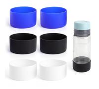 XRVRILE Pack of 6 Silicone Protective Sleeves for Stanley Cup Accessories, Silicone Cup Sleeve, Stanley Cup Protection, Floor Quencher Adventure 40 oz, IceFlow 20 oz/30 oz, Hydro Flask 12 oz/20 oz