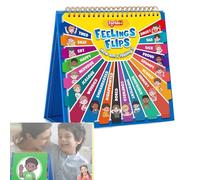 XRXRX Emotional Learning Flipbook, Kids Flip Chart Feelings Book, Feelings Flipbook for Kids, Emotion Control Calm Self-Regulation, Emotion Chart Kids, Mood Flipbook Kids, Behavior Chart for Kids at