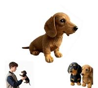 XRXRX The Dachy 2.0 Plush - Emotional Healing on Demand, dachy dackel,The Embraces That Lasts Support Dog, Sofa Ornament, Gift for Pet Lovers-Brown||1pcs