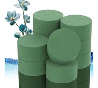 XRXYMQ 10 Pieces Oasis Floral Foam 8 × 4 cm Rounds Florist Foam Long-Lasting Hydration Flower Arranging Foam for Centerpieces Fresh Flower Arrangements DIY Wedding Décor Bouquets Florist Supplies