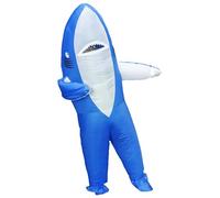 Xryhze Inflatable Shark Costume for Adult Air Blow up Shark Costume for Hallween Christmas Cosplay Party Dress Full Body Shark Outfit