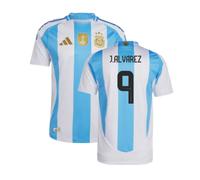 (XS) 2024-2025 Argentina Authentic Home Shirt (J.ALVAREZ 9)
