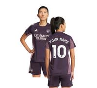(XS) 2024-2025 Arsenal Training Jersey (Aurora Black) - Womens (Your Name)