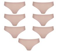 (XS) 7 Pack Sloggi Wow Comfort 2.0 Tai Womens Underwear Bikini Briefs Foundation Nude Bulk Undies Panties Tan Brown