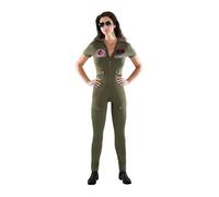(XS) Adult Top Gun jumpsuit costume