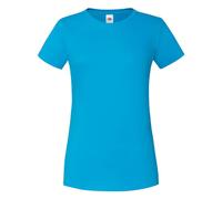 (XS, Azure Blue) Fruit Of The Loom Womens/Ladies Iconic 150 T-Shirt