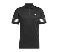 (XS, Black) Adidas Mens Striped Regular Polo Shirt