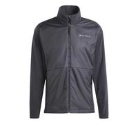 (XS, Black) Adidas Mens Terrex Wind Resistant Running Fleece Jacket