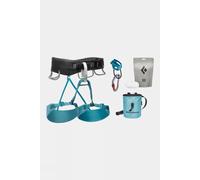 XS Black Diamond Womens Momentum Harness Climbing Package Turquoise Size