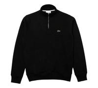 (XS, Black) Lacoste Mens Cotton Blend Quarter Zip Sweatshirt