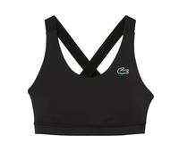 (XS, Black) Lacoste Womens/Ladies Logo Sports Bra