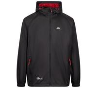 Trespass Qikpac Unisex Jacket, Black/Red, XS