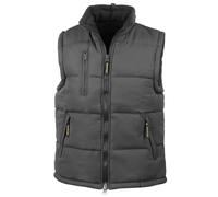 Result Men's Padded Body Warmer in Black | Size: XS Result Black XS