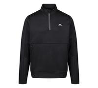(XS, Black) Trespass Mens Jay Quarter Zip Long-Sleeved Top