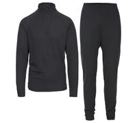 (XS, Black X) Trespass Unite360 Black Thermal Base Layer Set