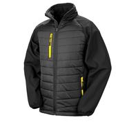 (XS, Black/Yellow) Result Womens/Ladies Compass Soft Shell Jacket