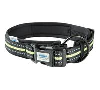 (XS, Black/Yellow) Weatherbeeta Reflective Dog Collar