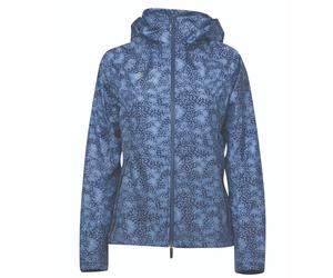 (XS, Blueberry/Navy) Dublin Womens/Ladies Cortina Printed Waterproof Jacket