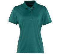 (XS, Bottle) Premier Womens/Ladies Coolchecker Short Sleeve Pique Polo T-Shirt