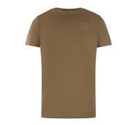 (XS, Brown) Diesel Mens Monotone Cotton Logo T-Shirt