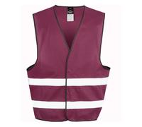 (XS, Burgundy) Result Adults Unisex Core Enhanced Vis Vest