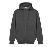 (XS, Charcoal Marl) Slazenger Mens Polycotton Full Zip Hoodie